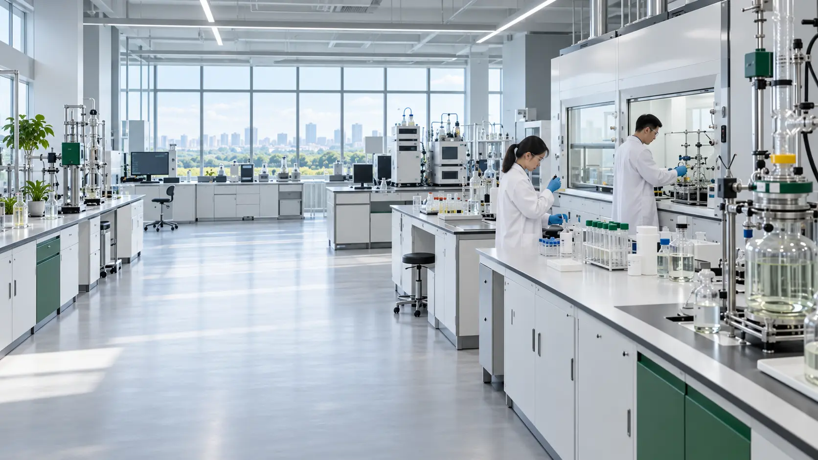 Panorama laboratorium badawczo-rozwojowego